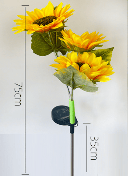 FloralGlow - Solare LED Girasole Giardino Luci