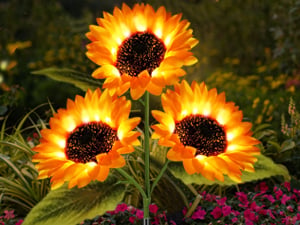 FloralGlow - Solare LED Girasole Giardino Luci