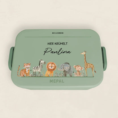 Personalisierte Mepal Brotdose "Safari"