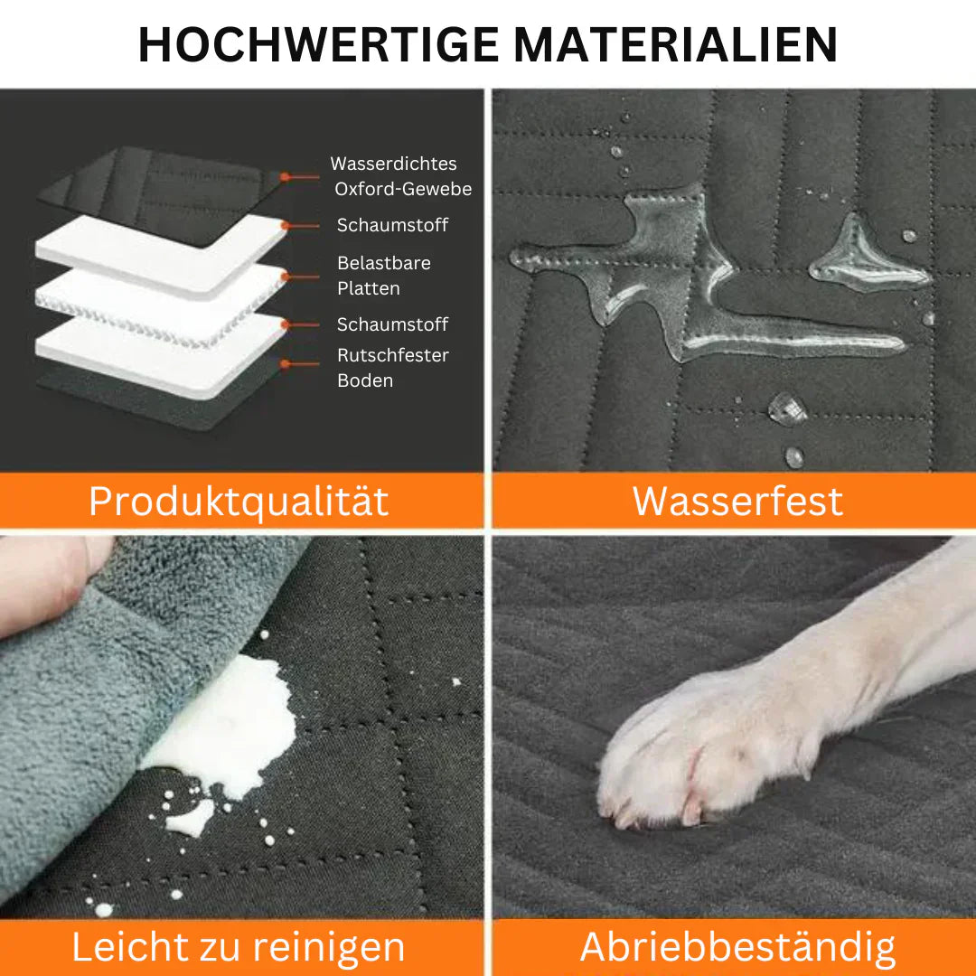 Hartboden-Autositzerweiterung für Hunde