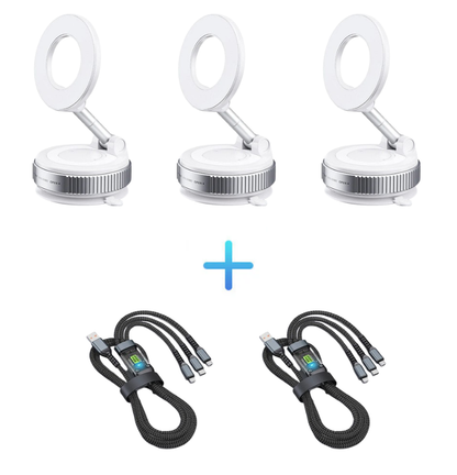 🔥Achetez plus économisez plus 🔄Support Téléphone Magnétique sous Vide Réglable à 360°📱🚗