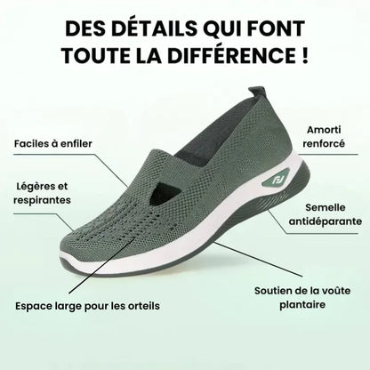 ErgoStepia™ - Baskets à confort orthopédique pour femme