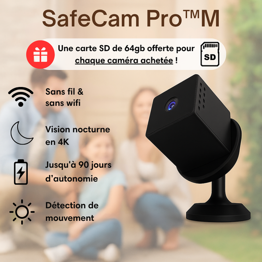 SafeCam Pro™ | Toujours sécurisé - même sans internet ni électricité