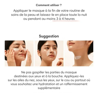 Le masque au biocollagène réduit les rides de 75 % après une seule application