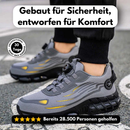SafeStep - ergonomischer und schmerzlindernder Sicherheitsschuh - Zertifiziert nach EN ISO 20345