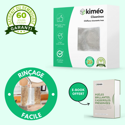 Cleaninox – Chiffons récurants inox puissants et durables