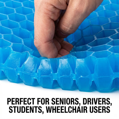 Ergonomic Gel Cushion for Comfortable Seating and Immediate Relief