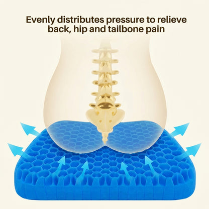 Ergonomic Gel Cushion for Comfortable Seating and Immediate Relief