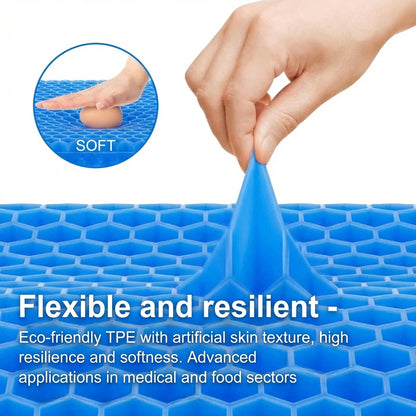 Ergonomic Gel Cushion for Comfortable Seating and Immediate Relief