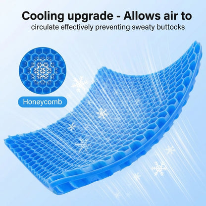 Ergonomic Gel Cushion for Comfortable Seating and Immediate Relief